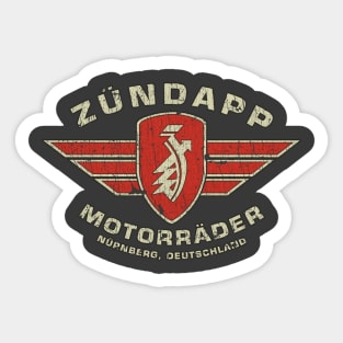 Zündapp Motorcycles 1917 Sticker